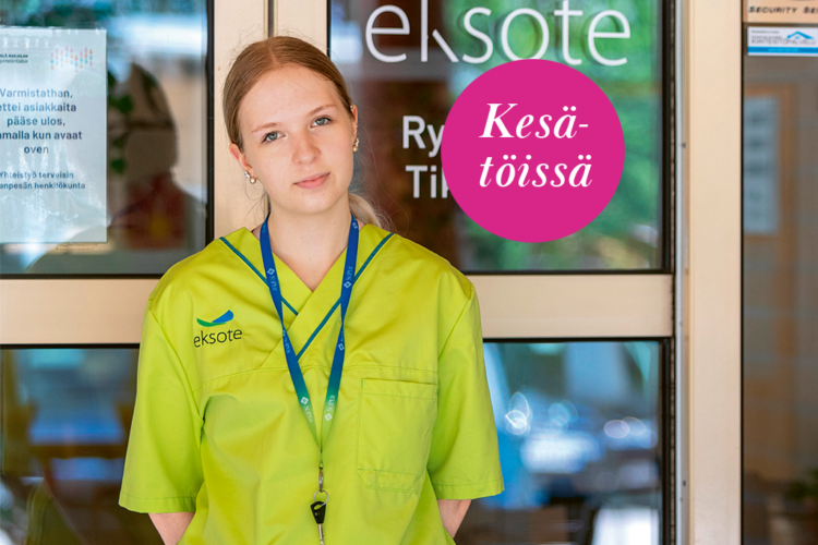 Aino-Maria Vihelä poseeraa.